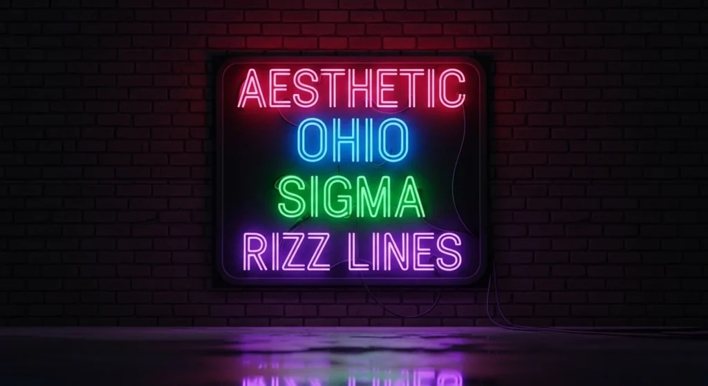 Aesthetic Ohio Sigma Rizz Lines