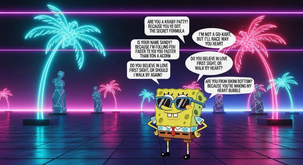 Aesthetic Spongebob Rizz Lines
