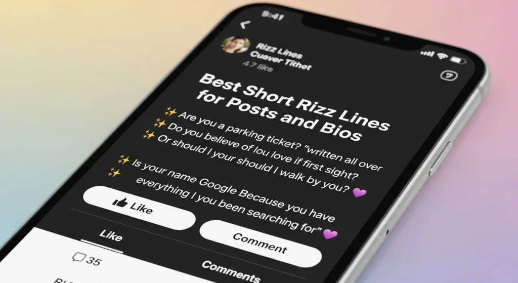 Best Short Rizz Lines for Posts and Bios