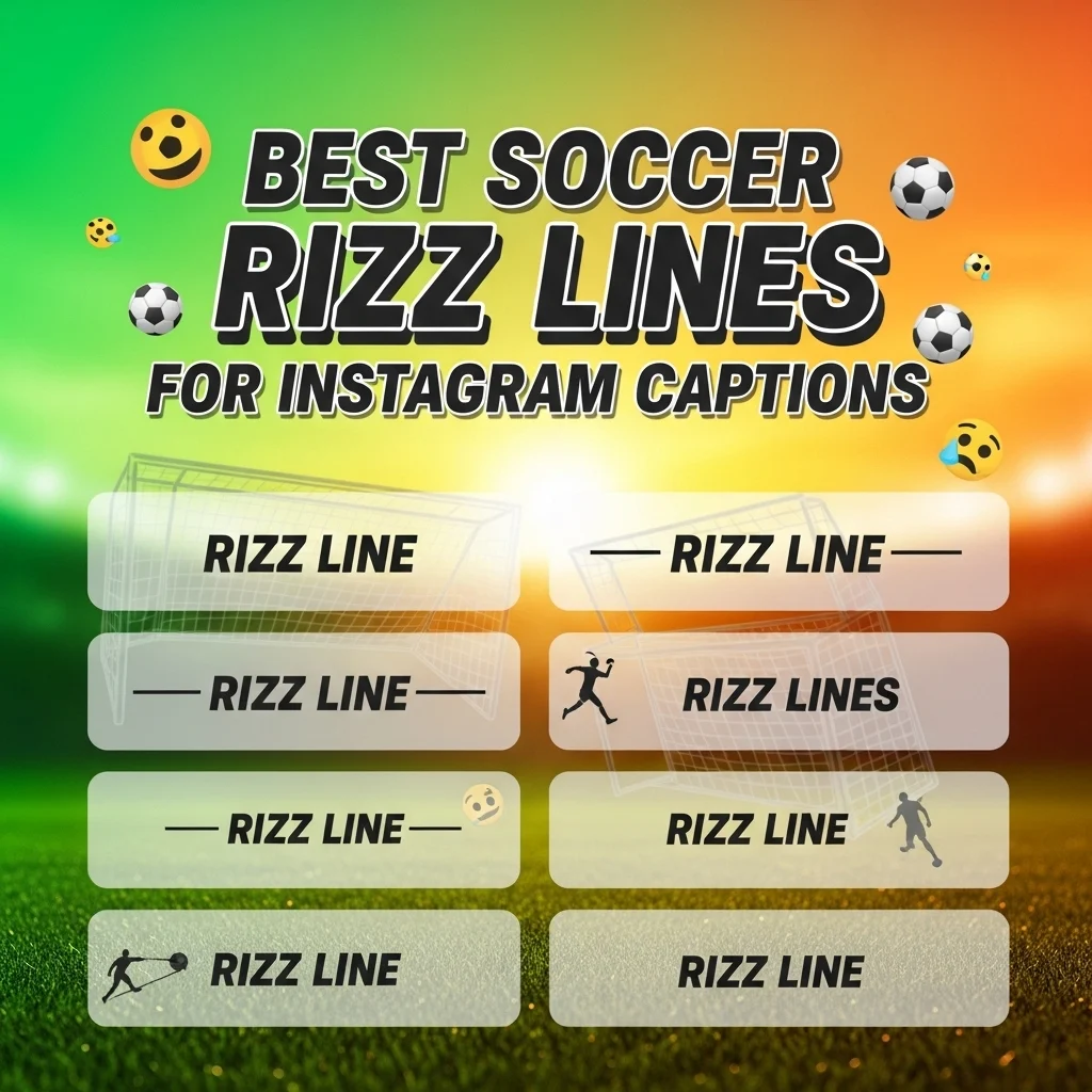 Best Soccer Rizz Lines for Instagram Captions