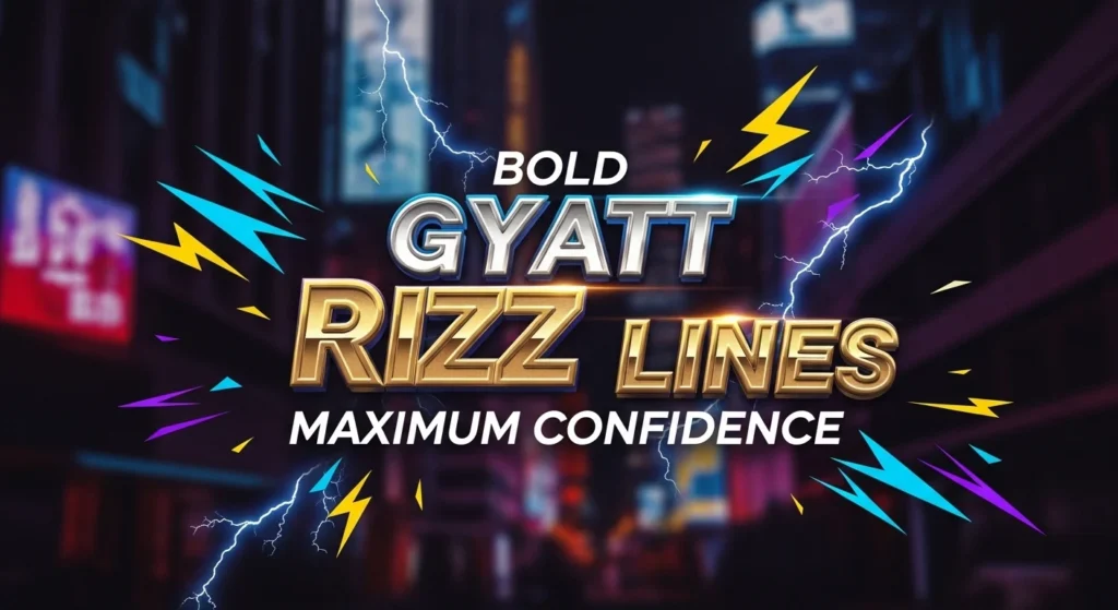 Bold Gyatt Rizz Lines for Maximum Confidence