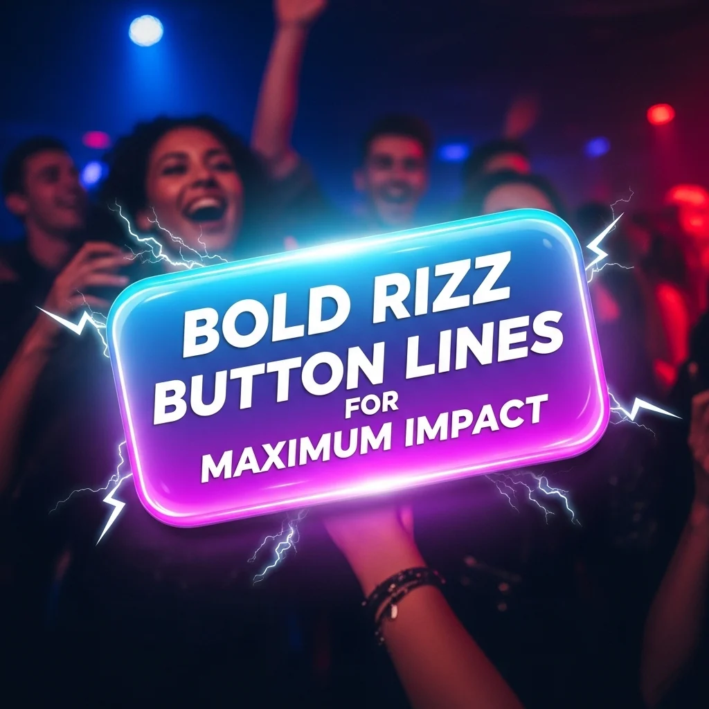 Bold Rizz Button Lines for Maximum Impact