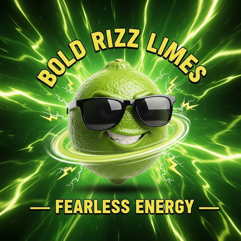 Bold Rizz Limes for Fearless Energy