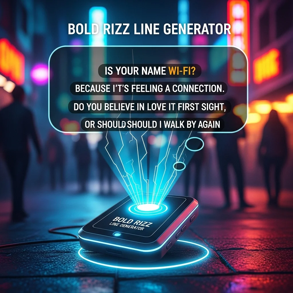 Bold Rizz Line Generator for Confident First Moves