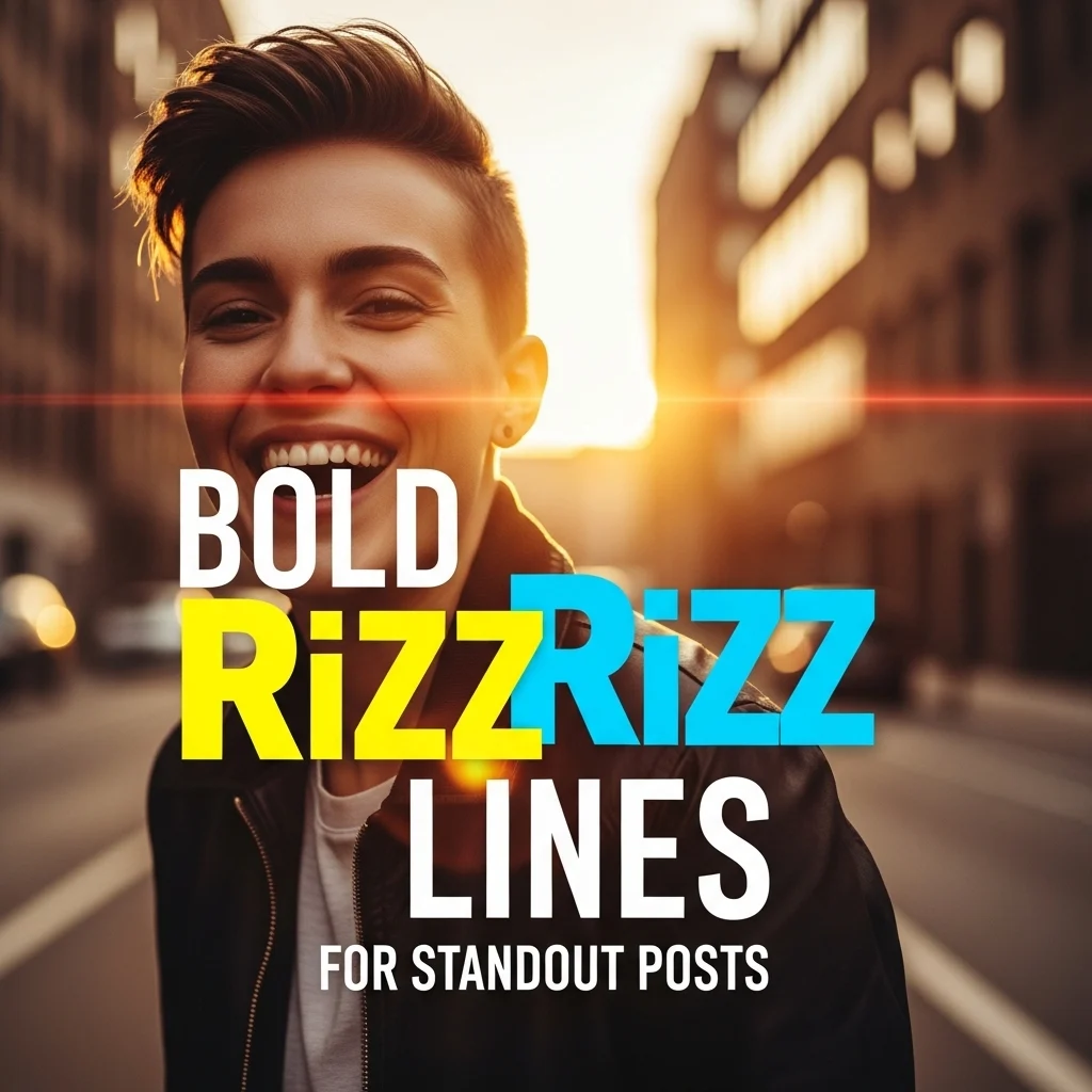Bold Rizz Lines for Standout Posts