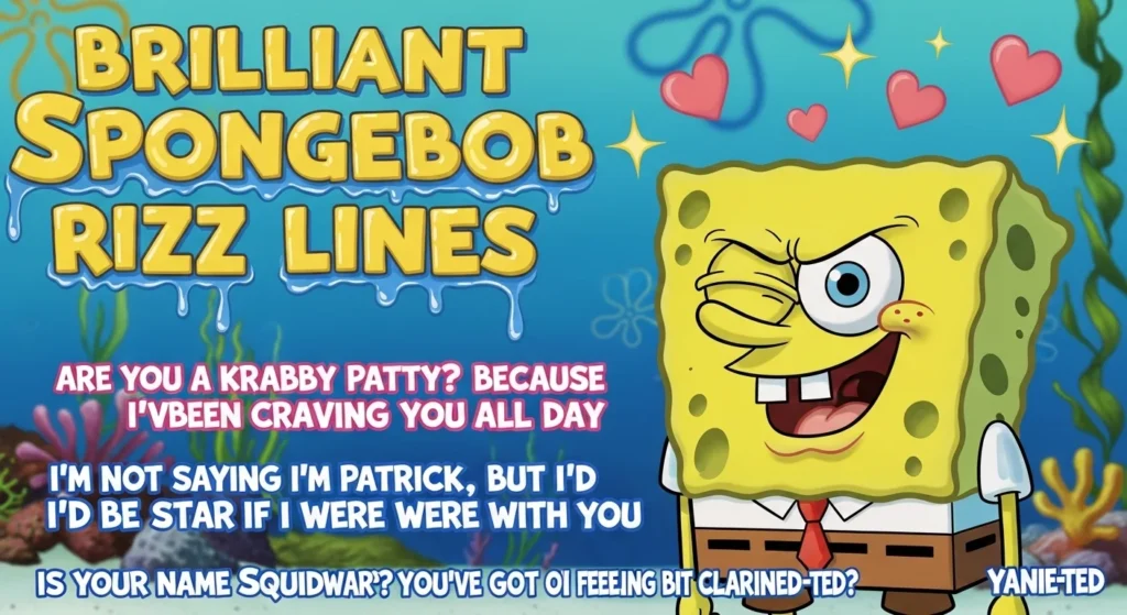 Brilliant Spongebob Rizz Lines