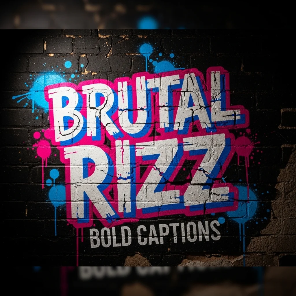 Brutal Rizz Lines for Bold Captions