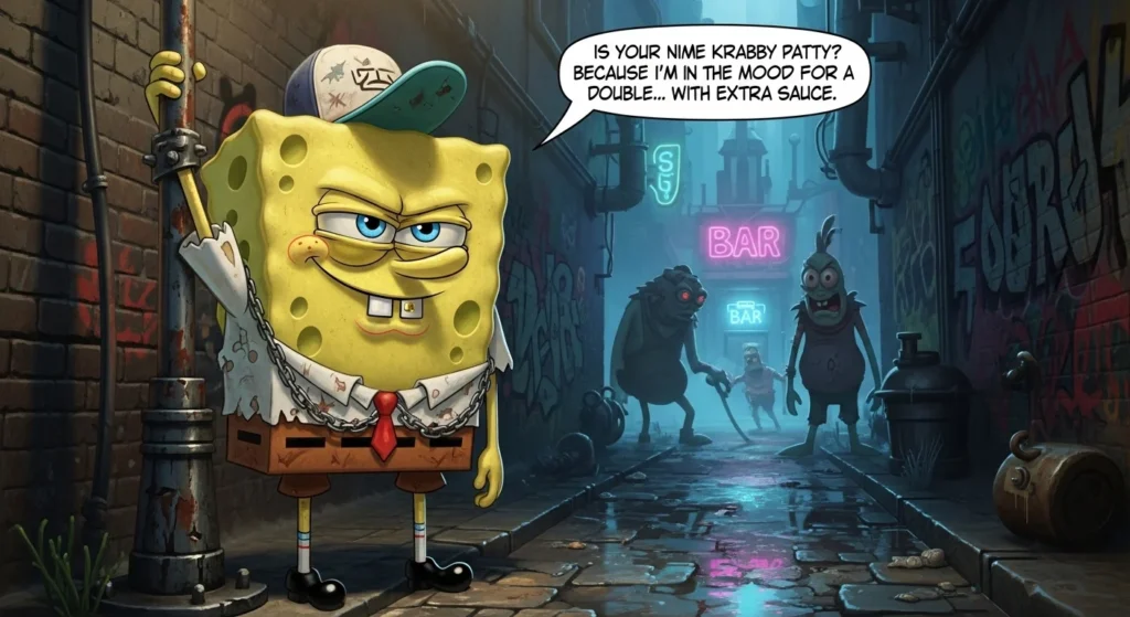 Brutal Spongebob Rizz Lines with Bikini Bottom Attitude