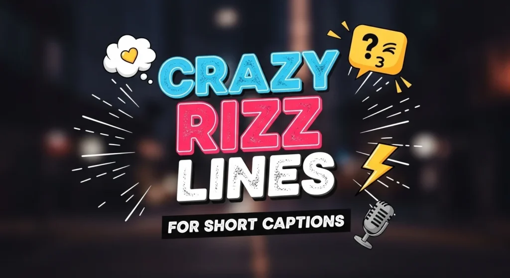 Crazy Rizz Lines for Short Captions