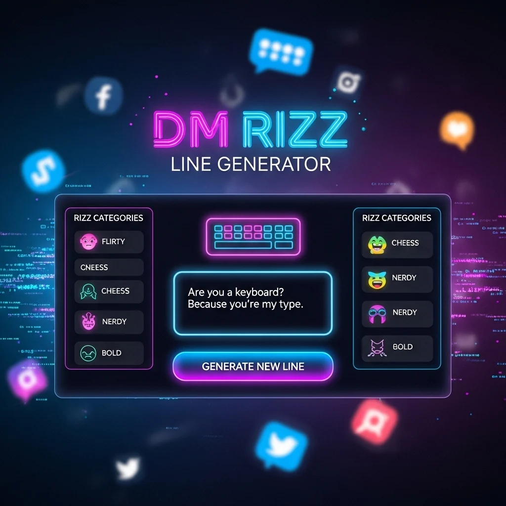 DM Rizz Line Generator for Online Conversations