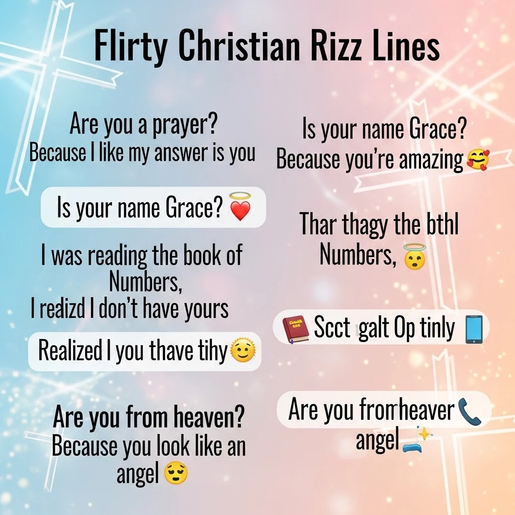 Flirty Christian Rizz Lines for Your Crush
