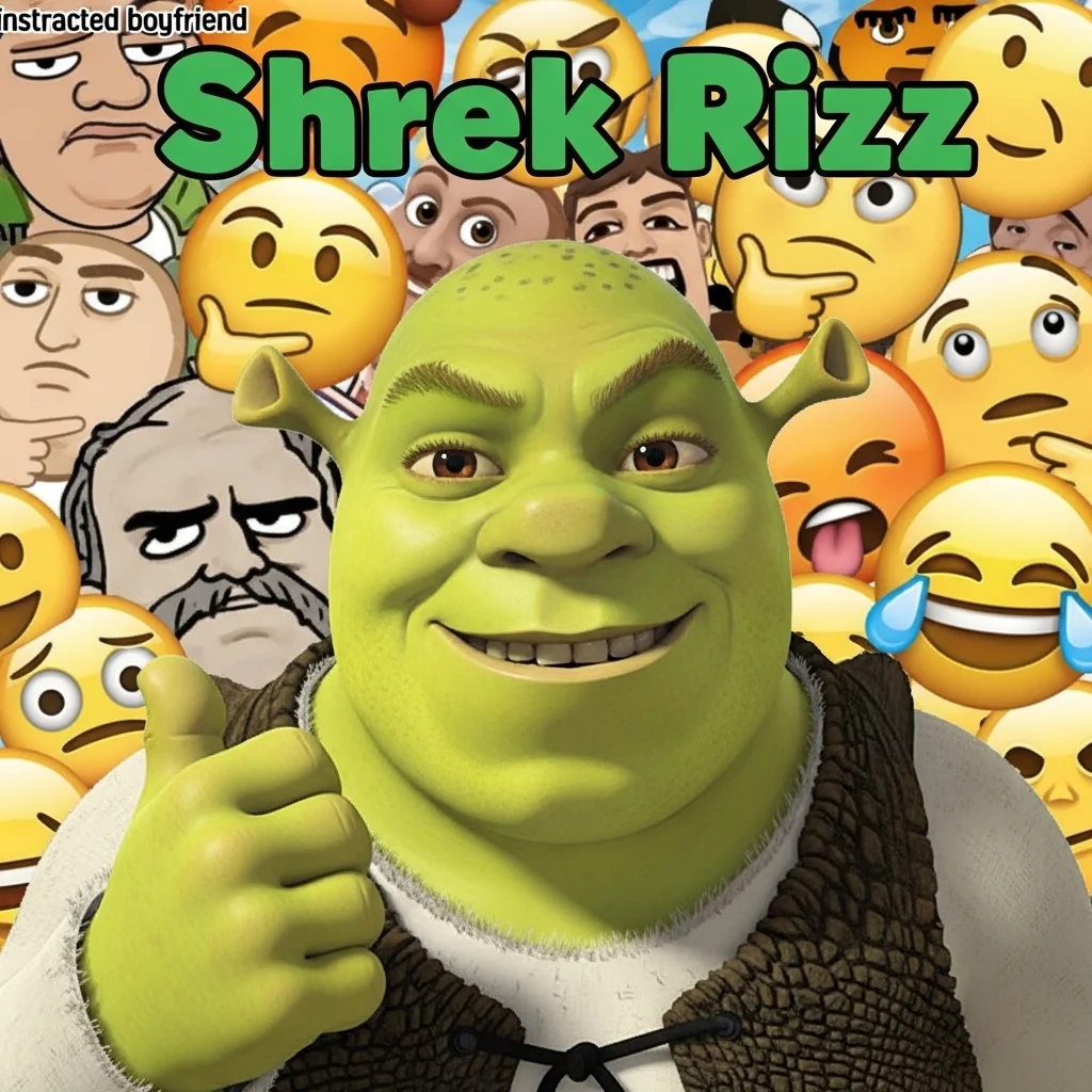 Funny Shrek Rizz GIF Captions for Chats
