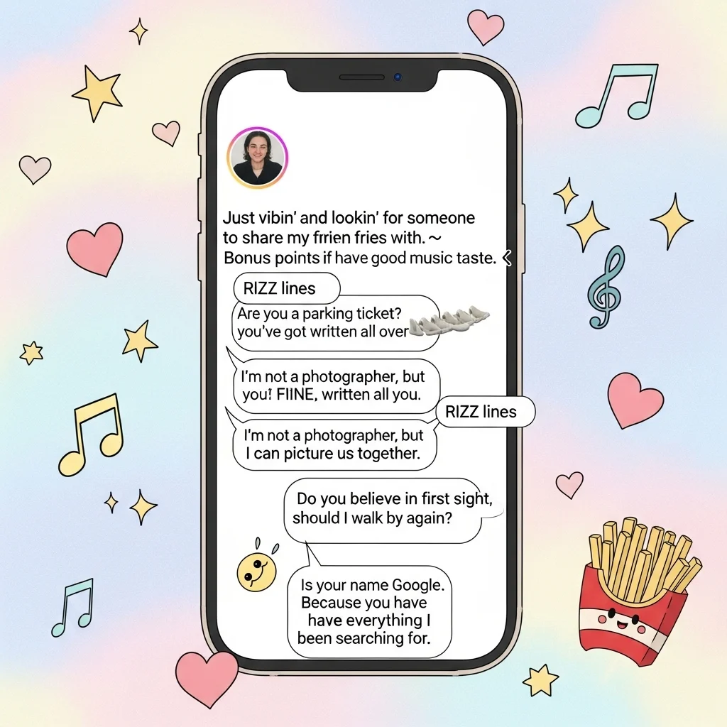 really good rizz lines for chill and casual posts