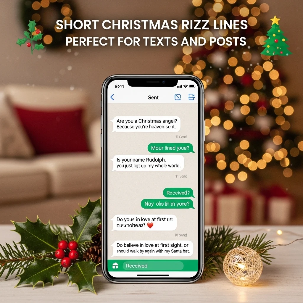 Short Christmas Rizz Lines Perfect for Texts and Posts
