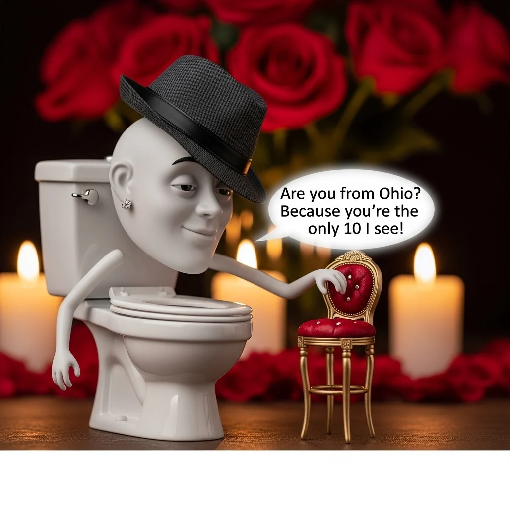Skibidi toilet rizz lines for viral captions