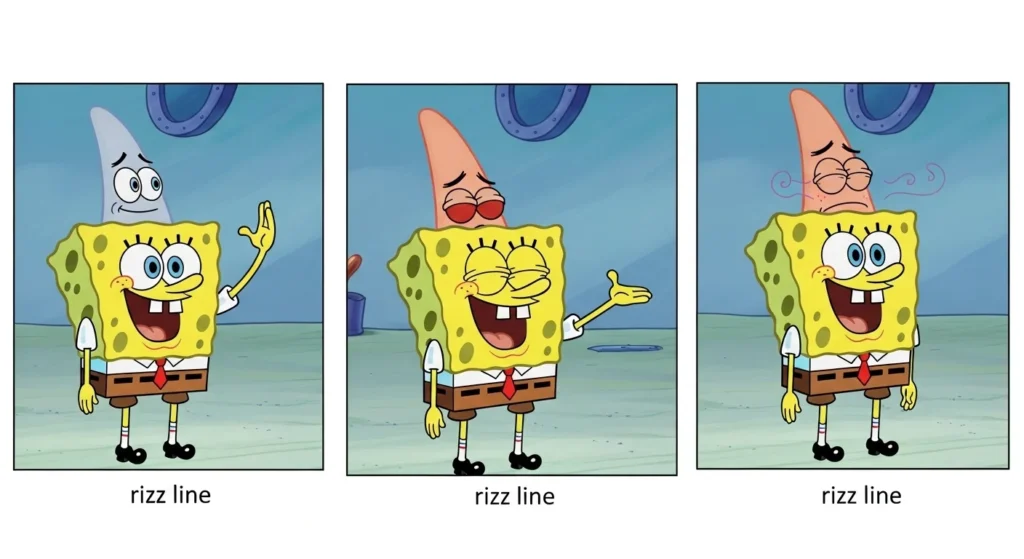 Spongebob Rizz Lines for Friends