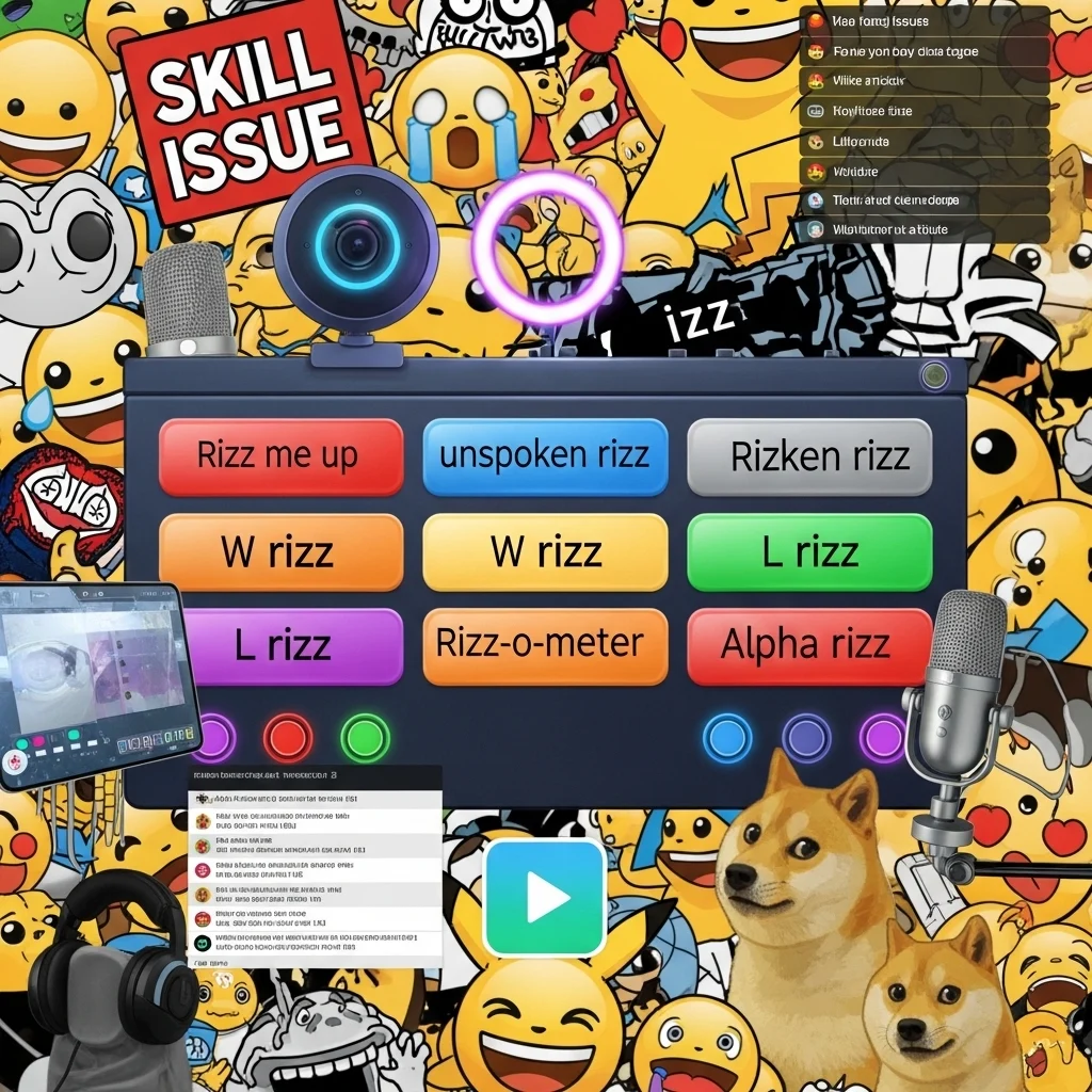 Viral Sound Buttons Rizz for Online Content