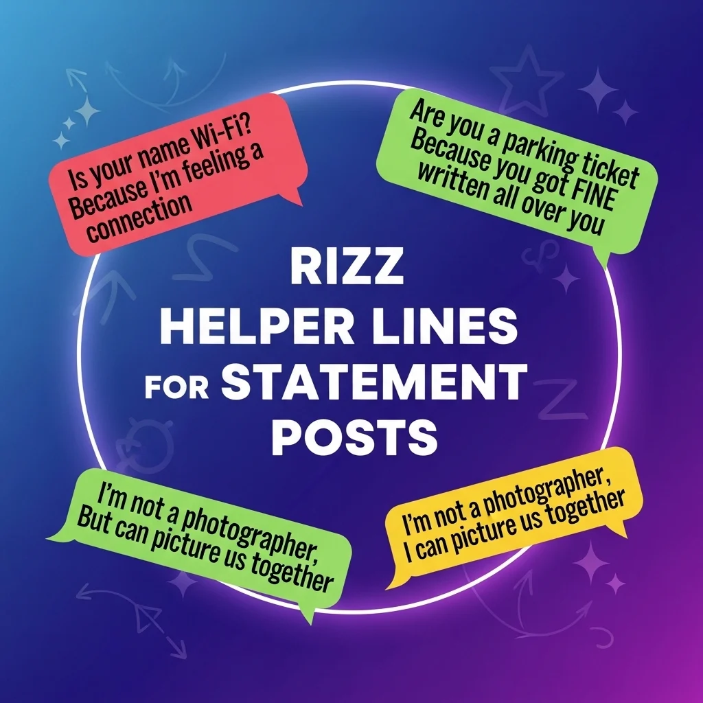 Bold Rizz Helper Lines for Statement Posts