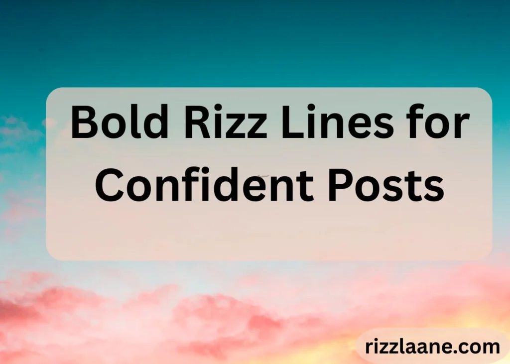 Bold Rizz Lines 