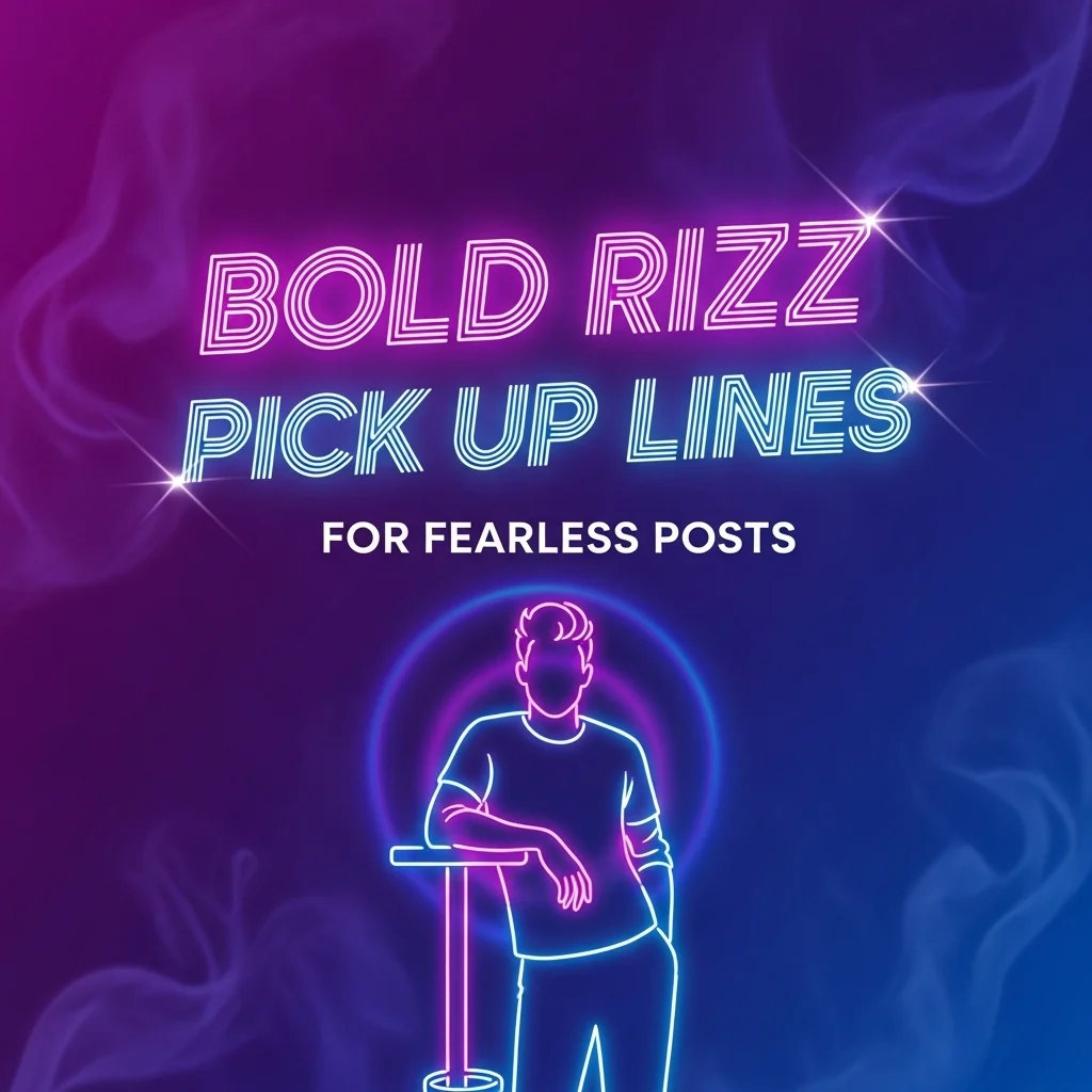 Bold rizz pick up lines for fearless posts