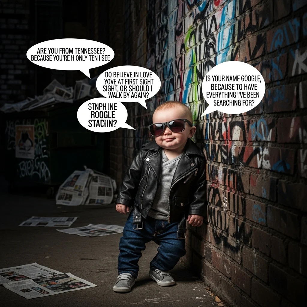 Brutal Baby Gronk Rizz Lines with Attitude