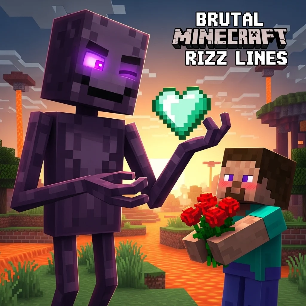 Brutal Minecraft Rizz Lines