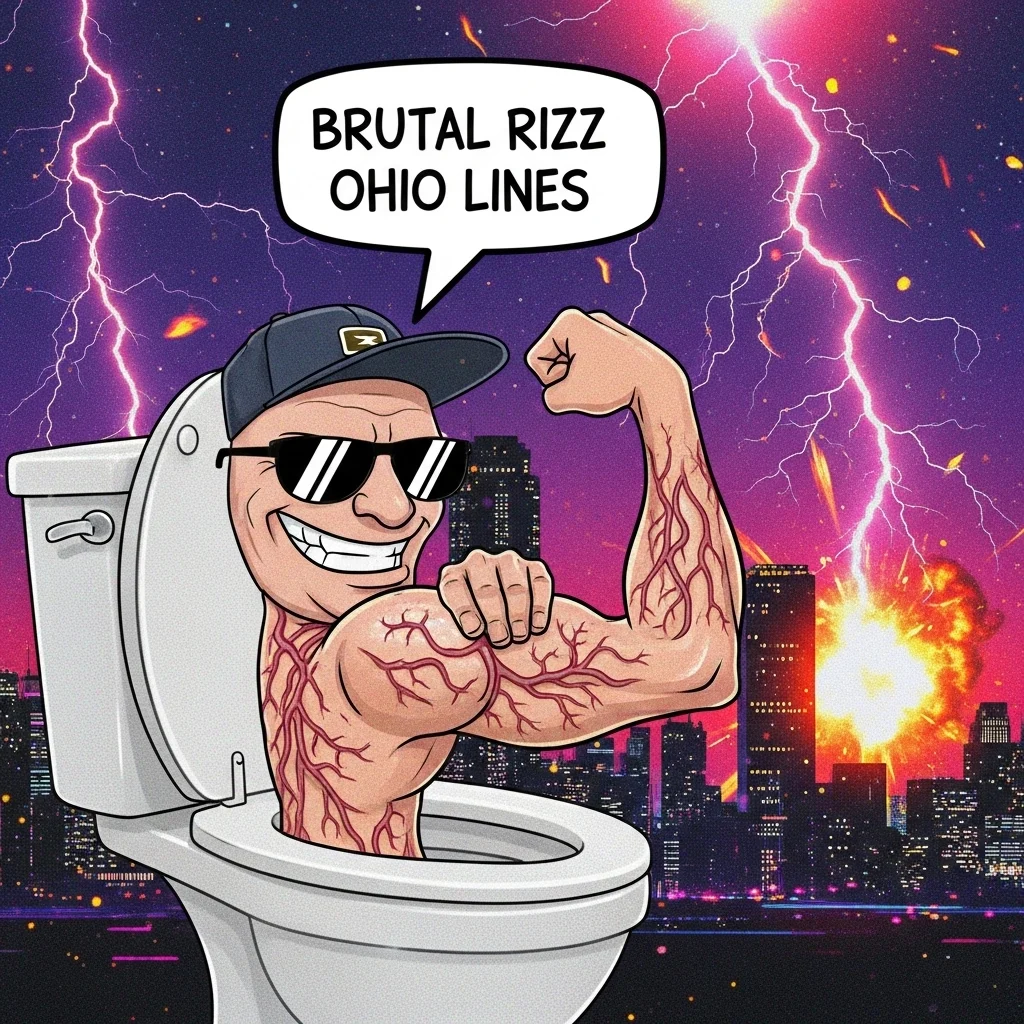 brutal Skibidi Toilet Rizz Ohio Lines