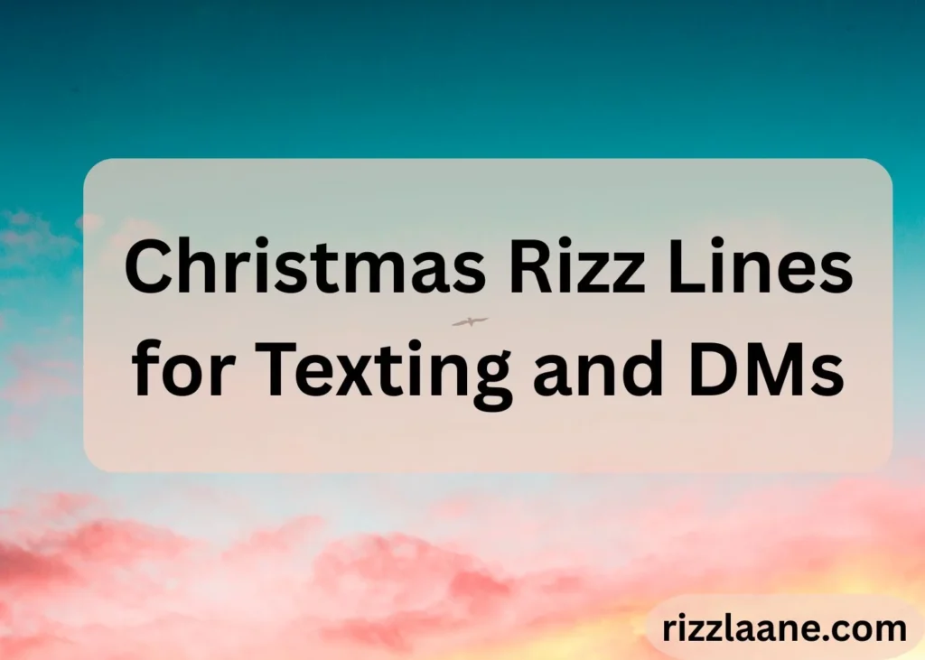 Christmas Rizz Lines
