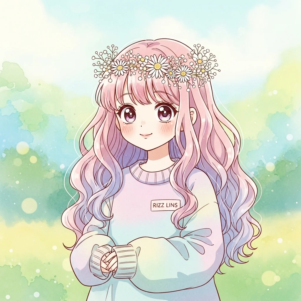 Cute Rizz Lins with Soft Charm