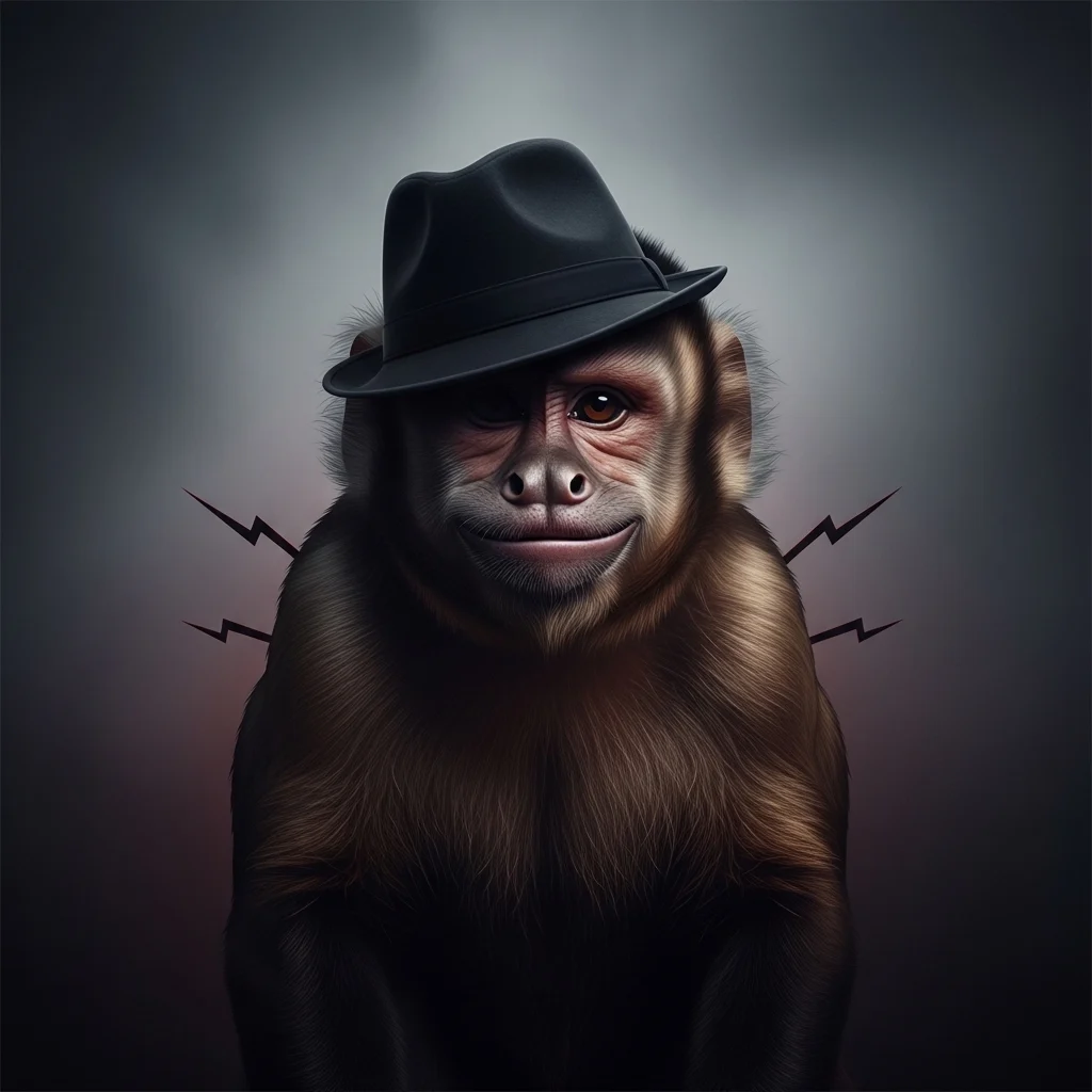 Dark Rizz Monkey Wallpaper for Bold Personalities