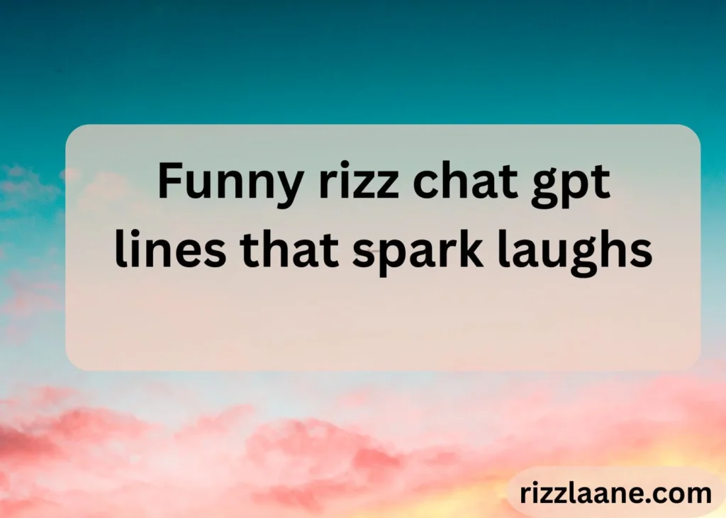  rizz chat gpt 