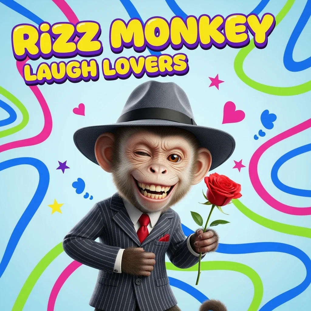 Funny Rizz Monkey Wallpaper for Laugh Lovers