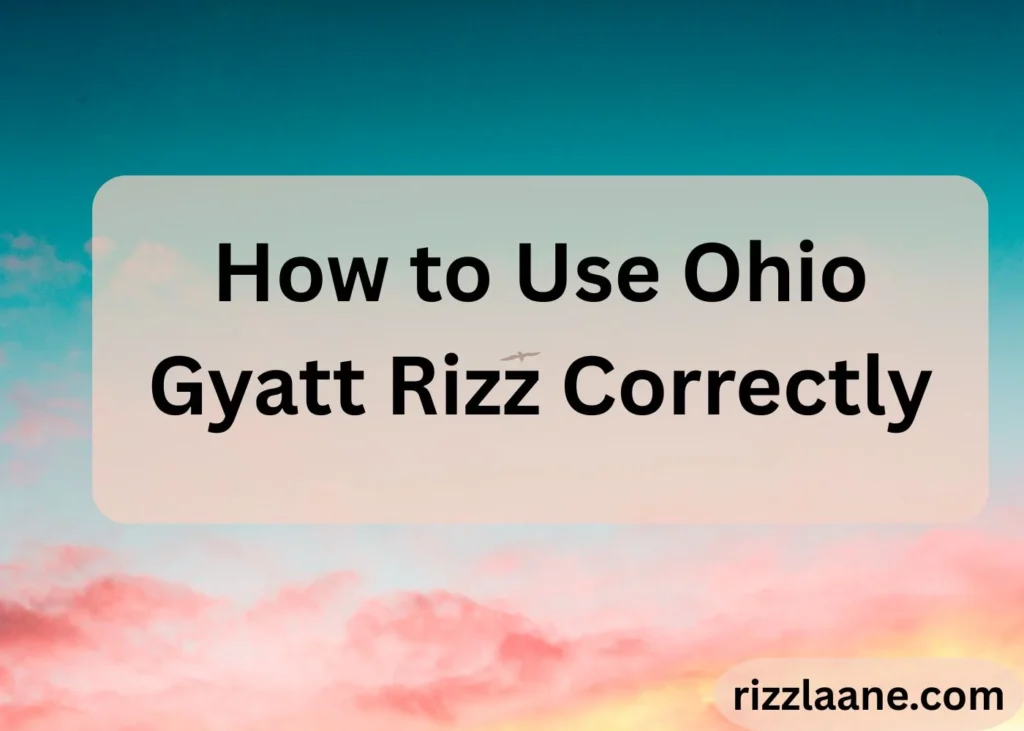 Ohio Gyatt Rizz
