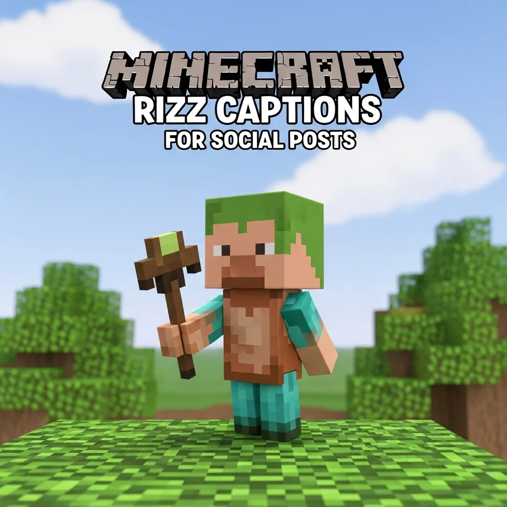 Minecraft Rizz Captions for Social Posts