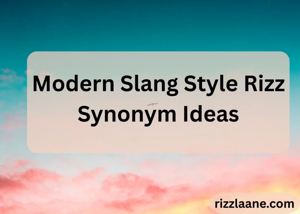 Rizz Synonym