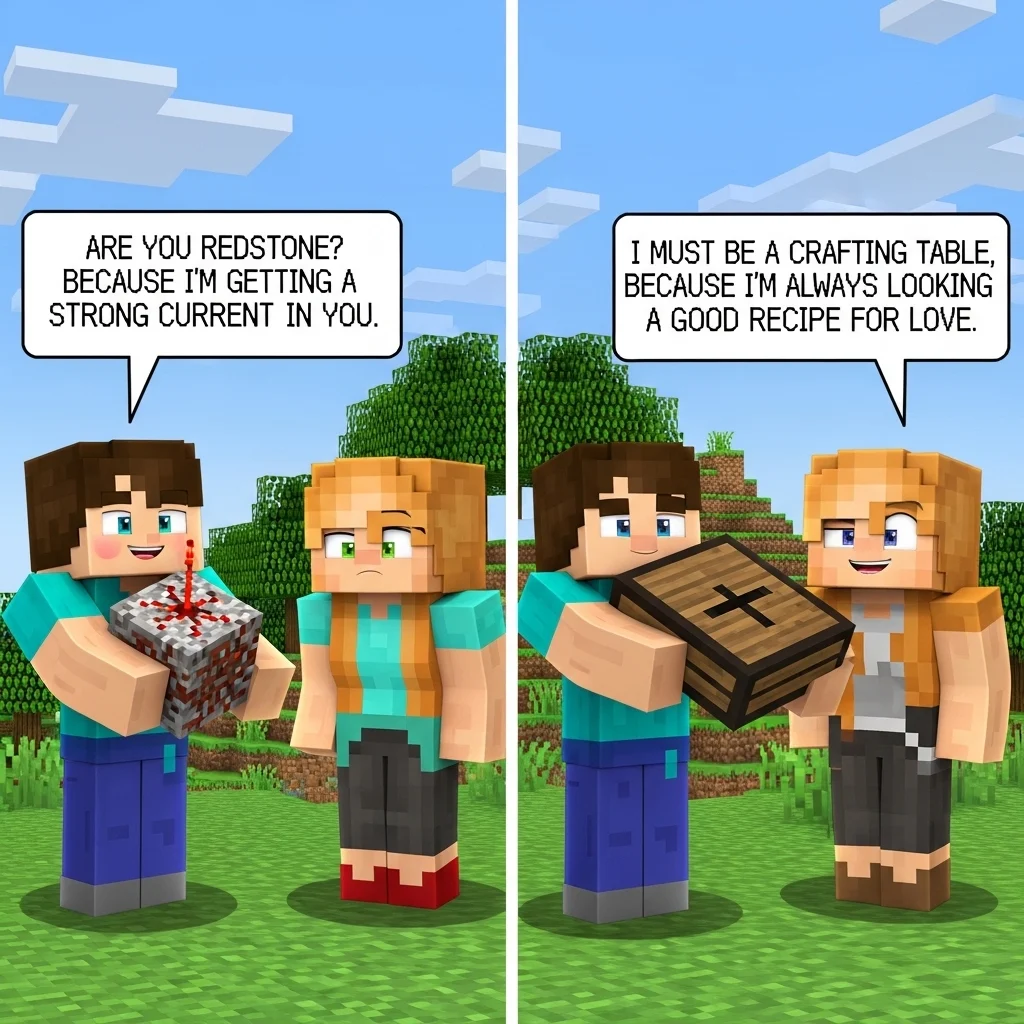 Short Minecraft Rizz Lines