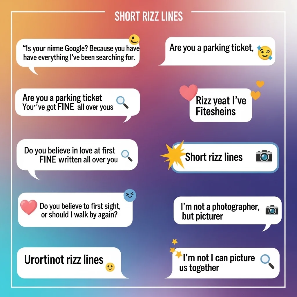 Short rizz lines perfect for captions