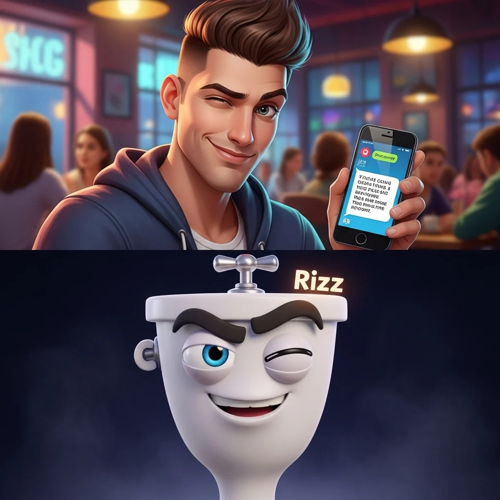 Short skibidi edge rizz captions