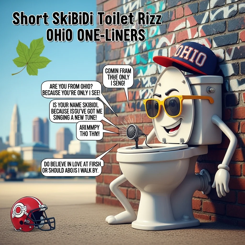Short Skibidi Toilet Rizz Ohio One-Liners
