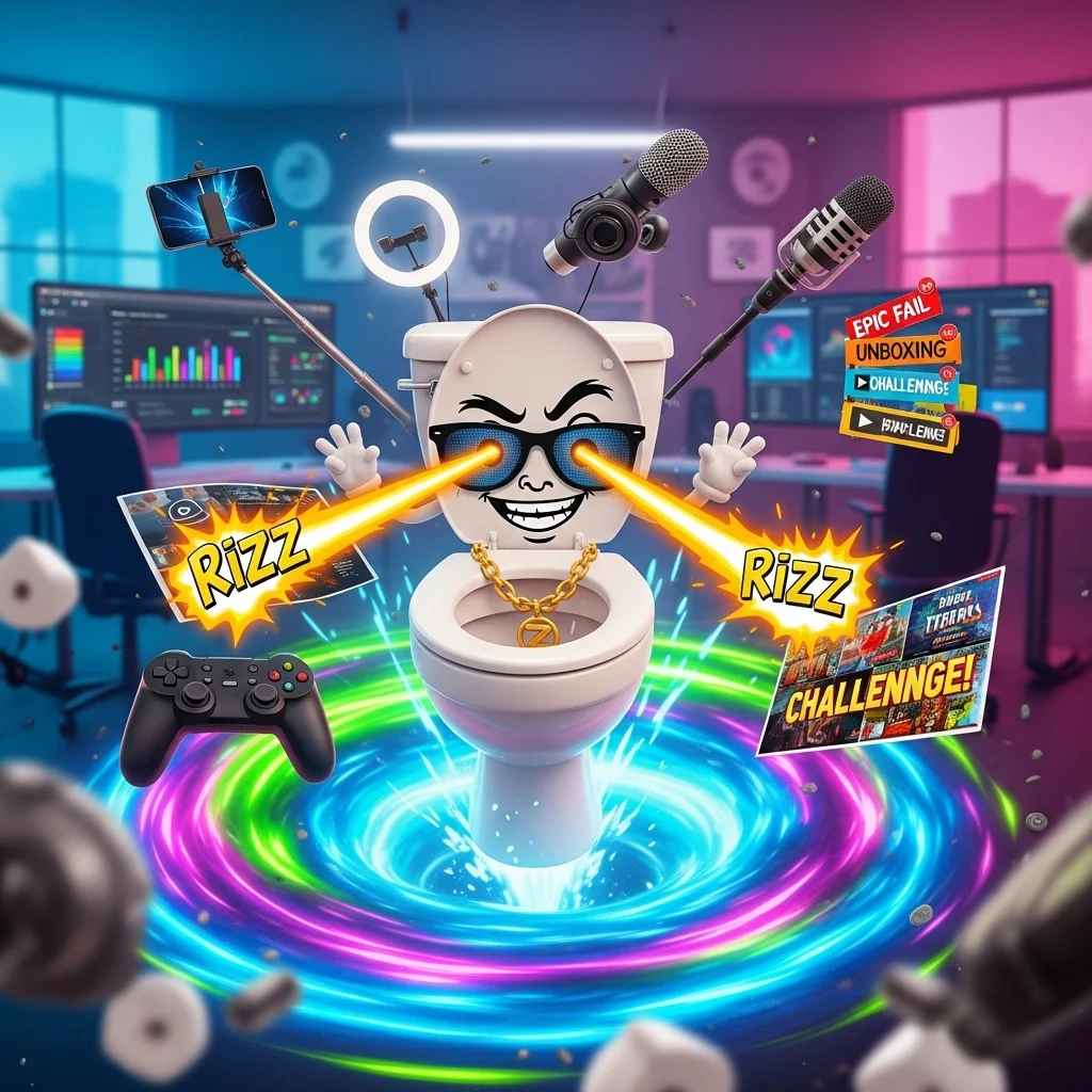 Skibidi Rizz Toilet Energy for Content Creators