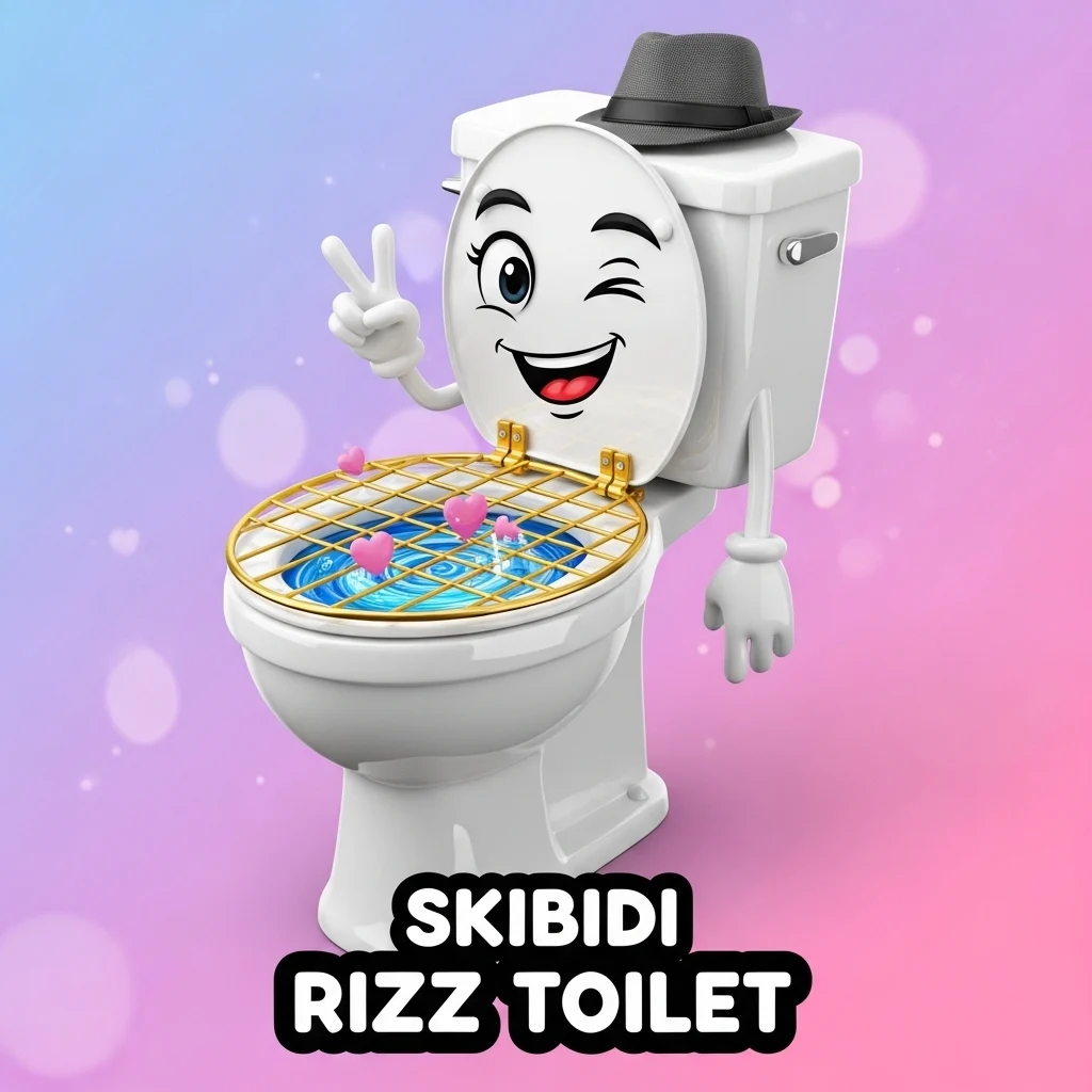 Skibidi Rizz Toilet for Social Posts