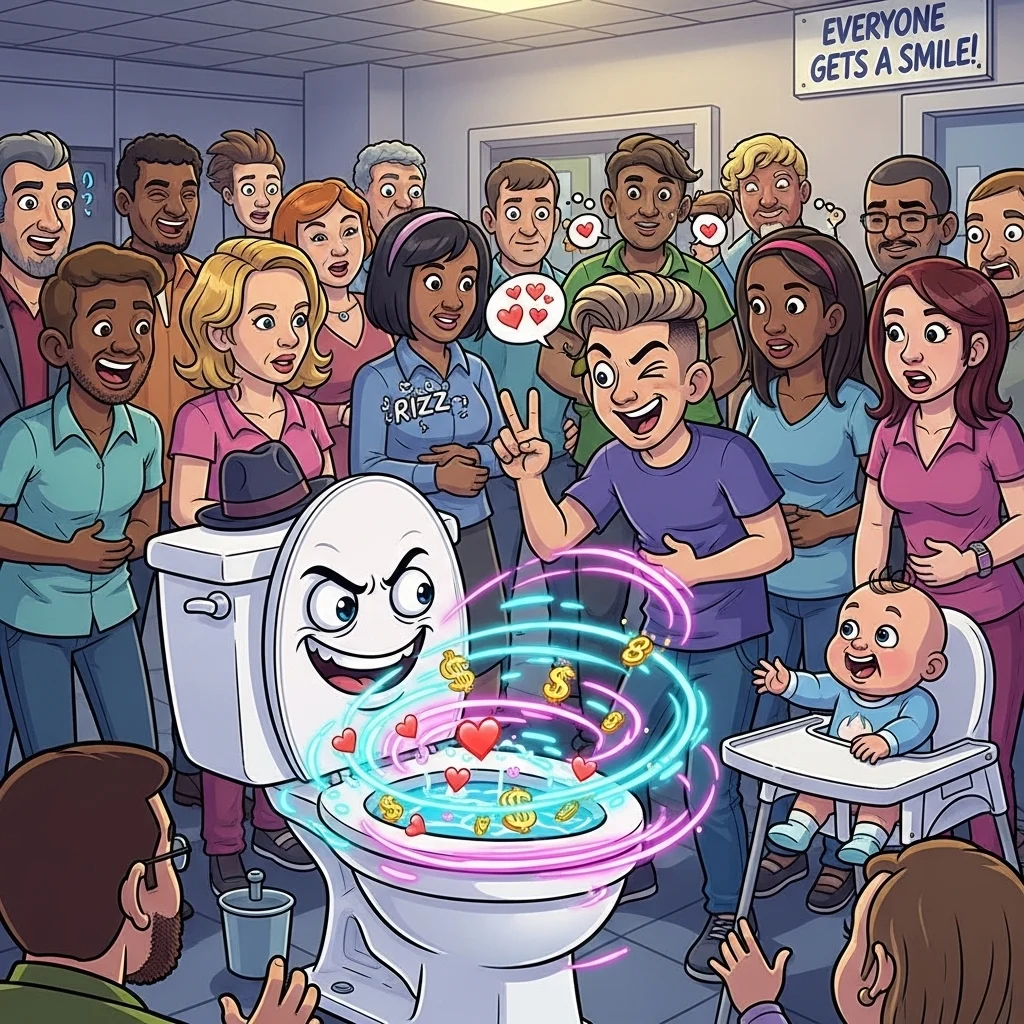 Skibidi Rizz Toilet Humor Everyone Gets