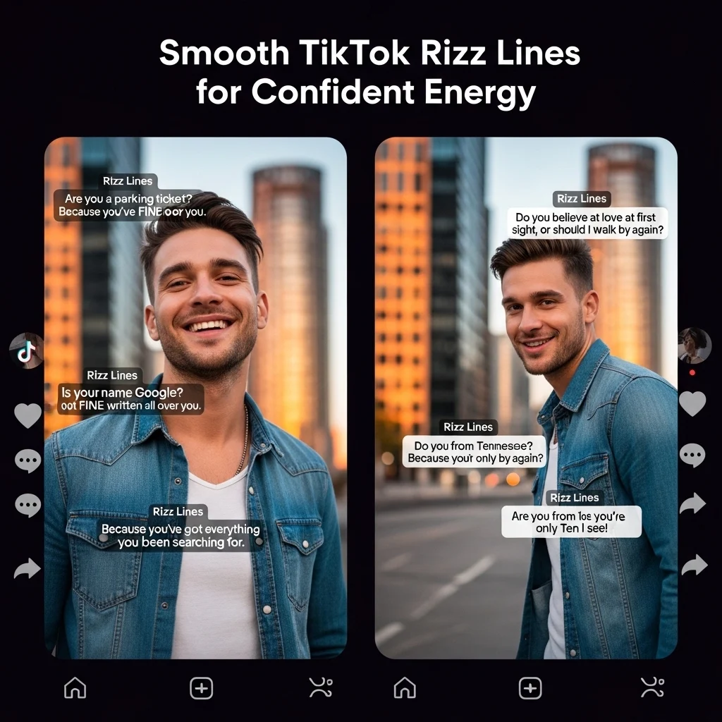 Smooth TikTok Rizz Lines for Confident Energy