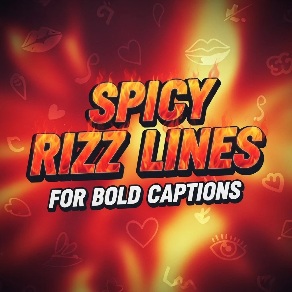 Spicy Rizz Lines for Bold Captions