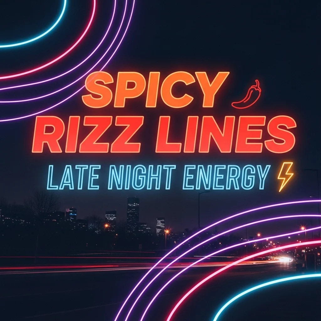 Spicy Rizz Lines for Late Night Energy