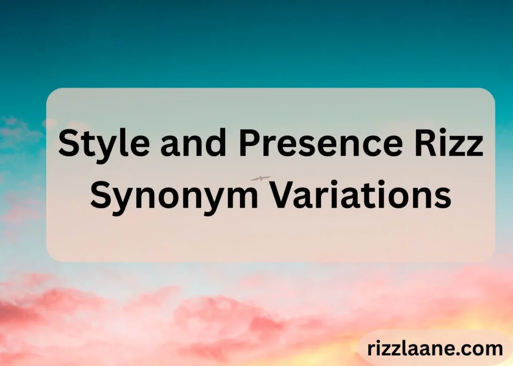 Rizz Synonym