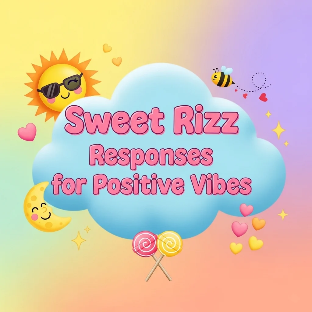 Sweet rizz responses for positive vibes