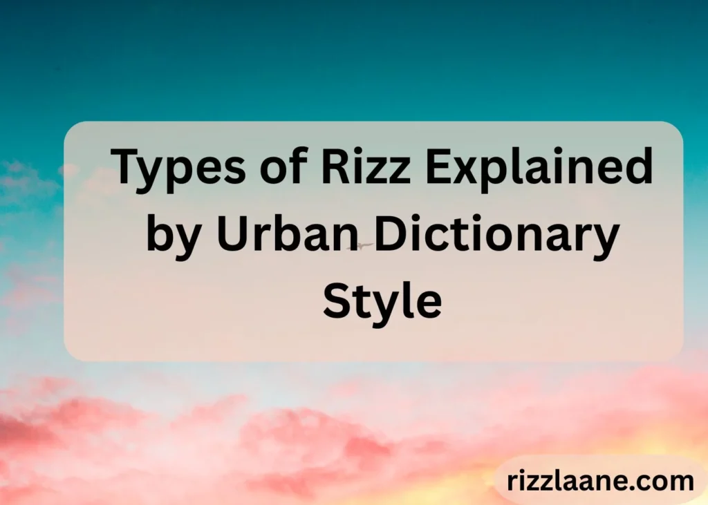 Rizz Meaning Urban Dictionary