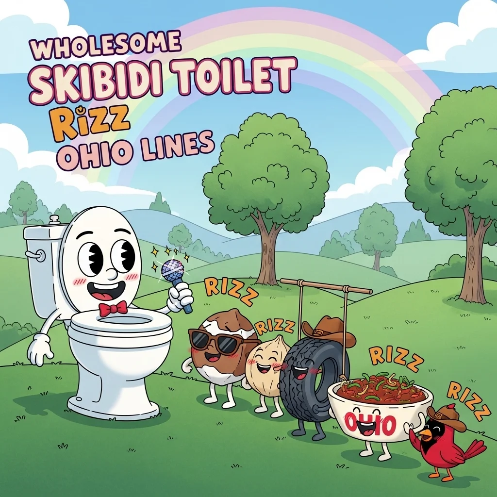 Wholesome Skibidi Toilet Rizz Ohio Lines
