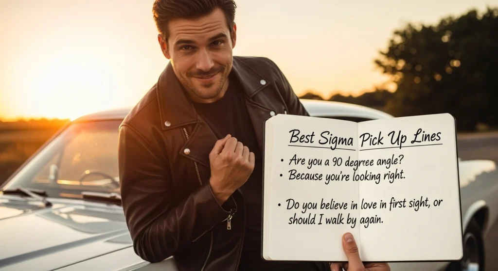 Best Sigma Pick Up Lines for Confident Energy